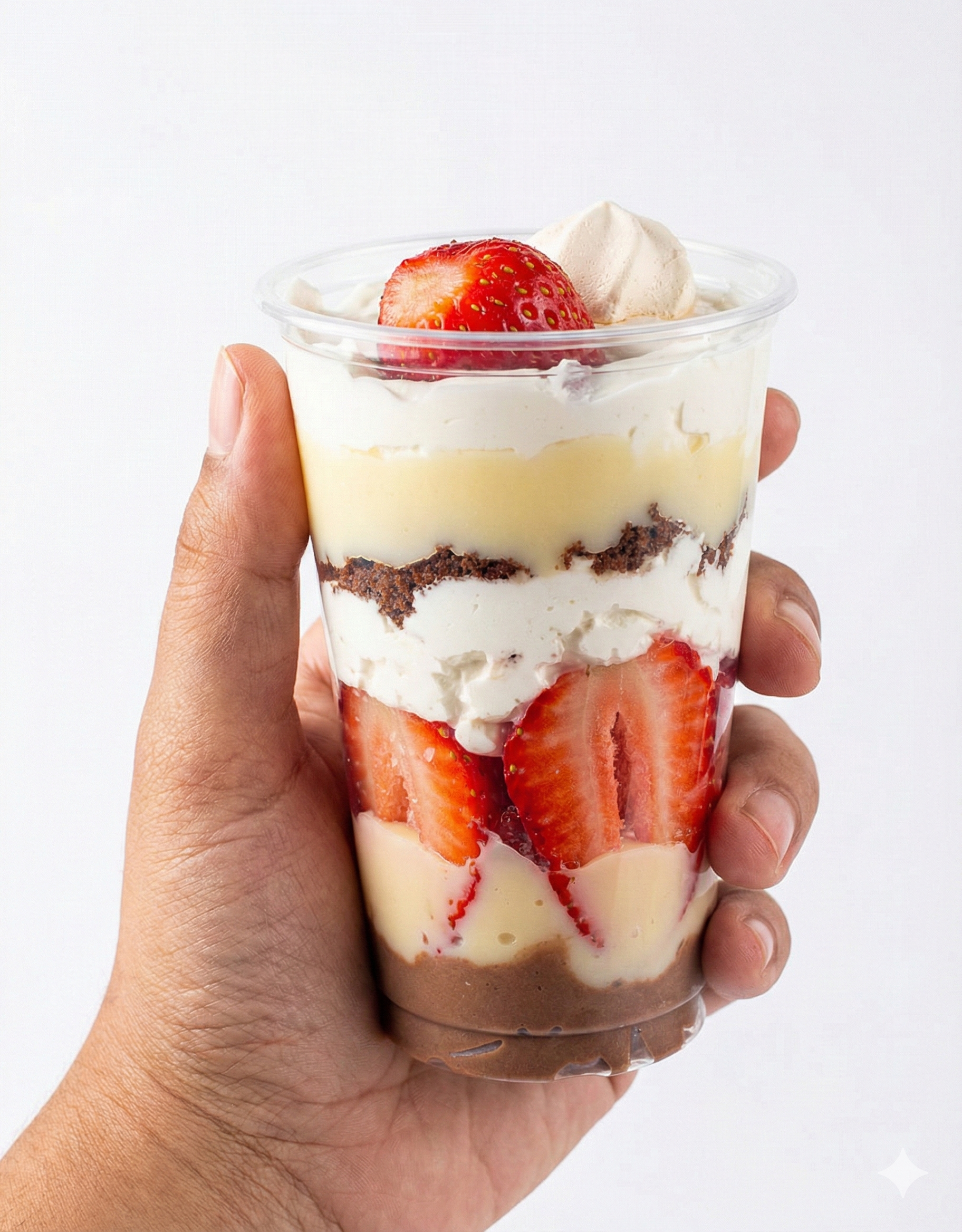 Copo da Felicidade com diversas camadas de sabor - Delivery Três Rios